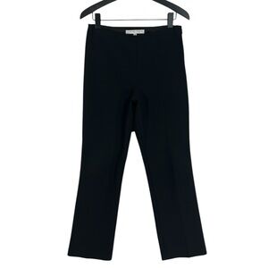Trina Turk Black High Rise Side Zip Straight Leg Ankle Pants Size 0